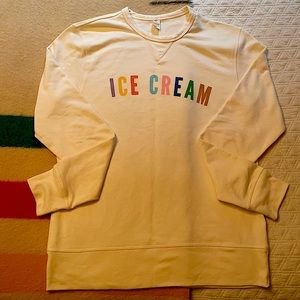 Molly moon’s “Ice Cream” Cream Sweatshirt